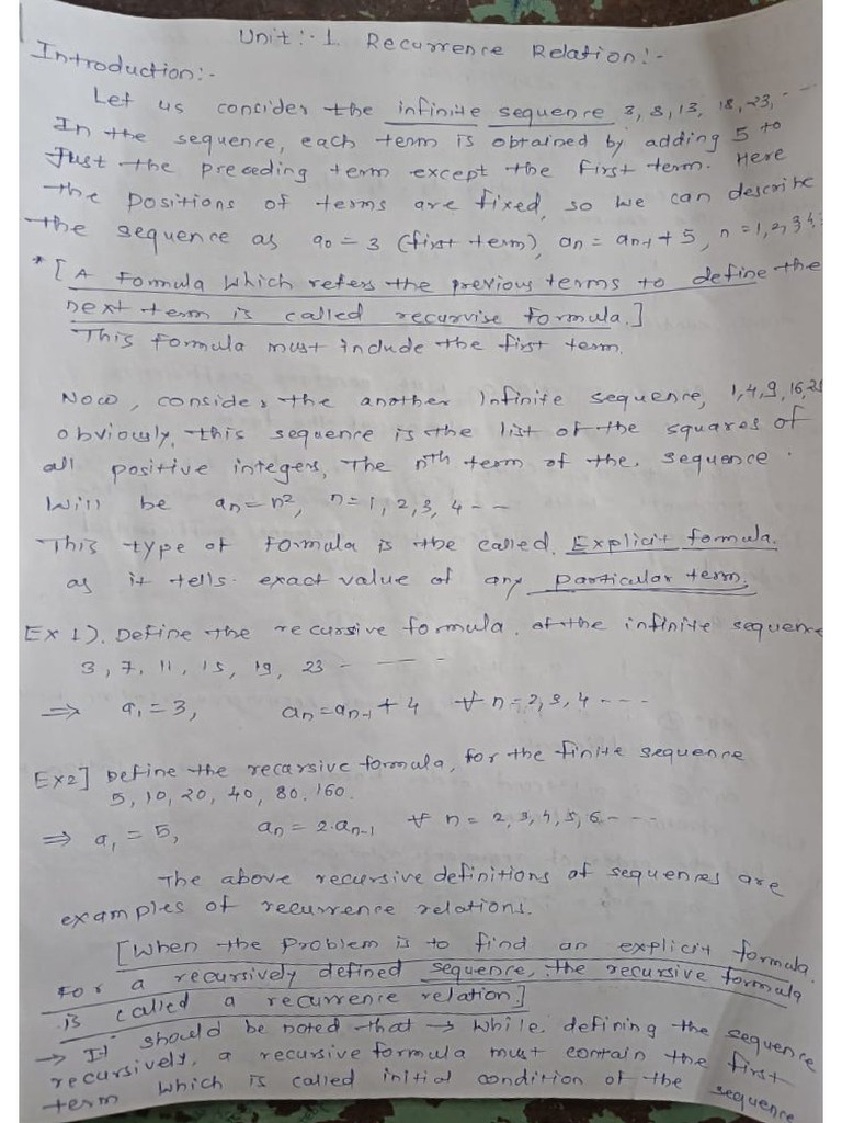 Maths Notes | PDF
