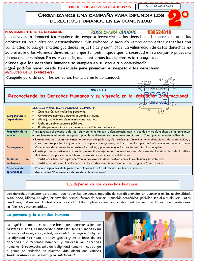 Campaña de Derechos Humanos en Comunidad | PDF | Derechos humanos ...