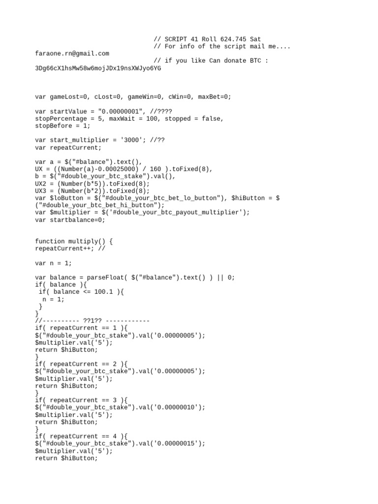 2020.04 FreebitCoin Script Statistic | PDF | Software Engineering ...