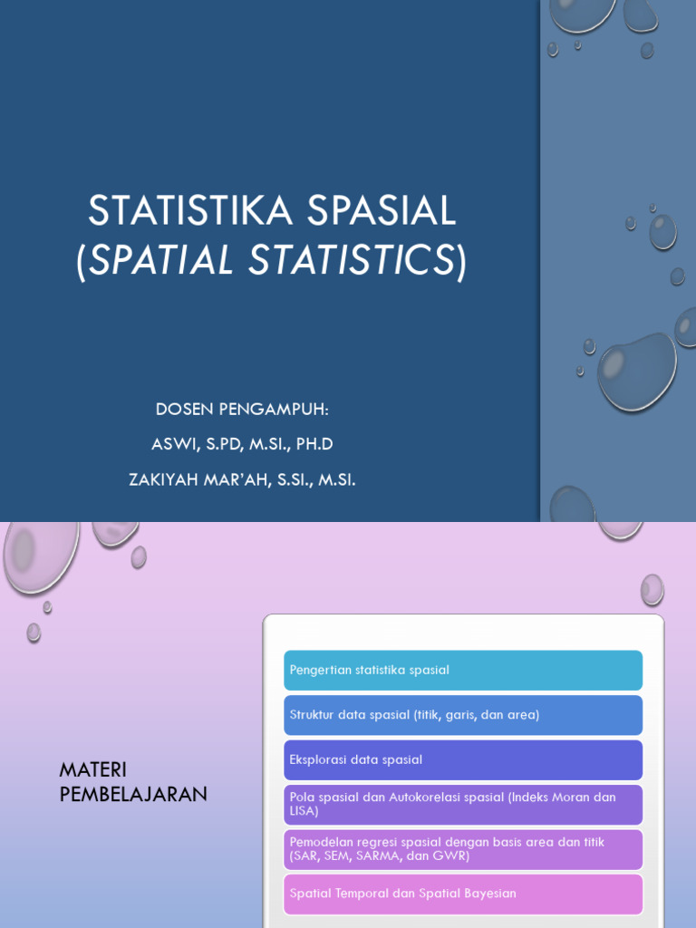Pengantar Statistika Spasial | PDF