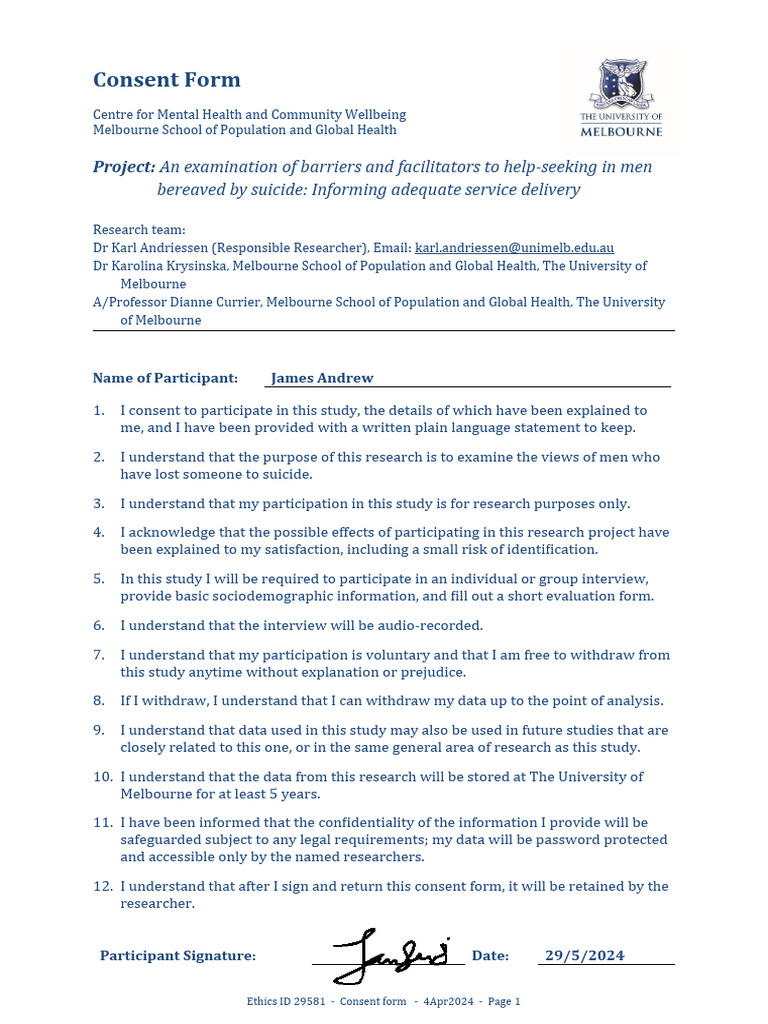 Consent Form SuicBbhhhhu89rvmntMen (Signed) | PDF
