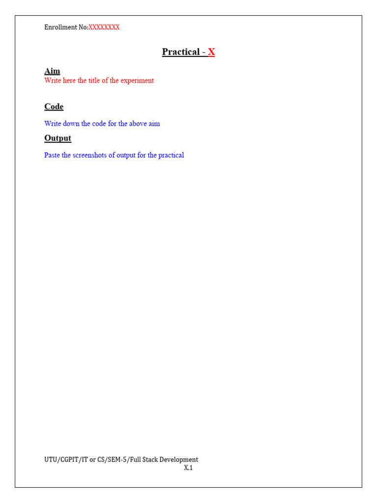 Full Stack Development Practical Guide | PDF | Computers | Technology ...