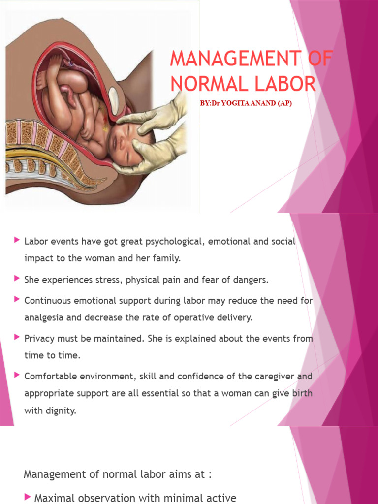 Management of Normal Labor Guidelines | PDF | Childbirth | Caesarean ...