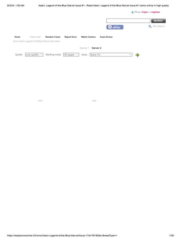 Adam - Legend of The Blue Marvel Issue #1 - Read Adam - Legend of The ...