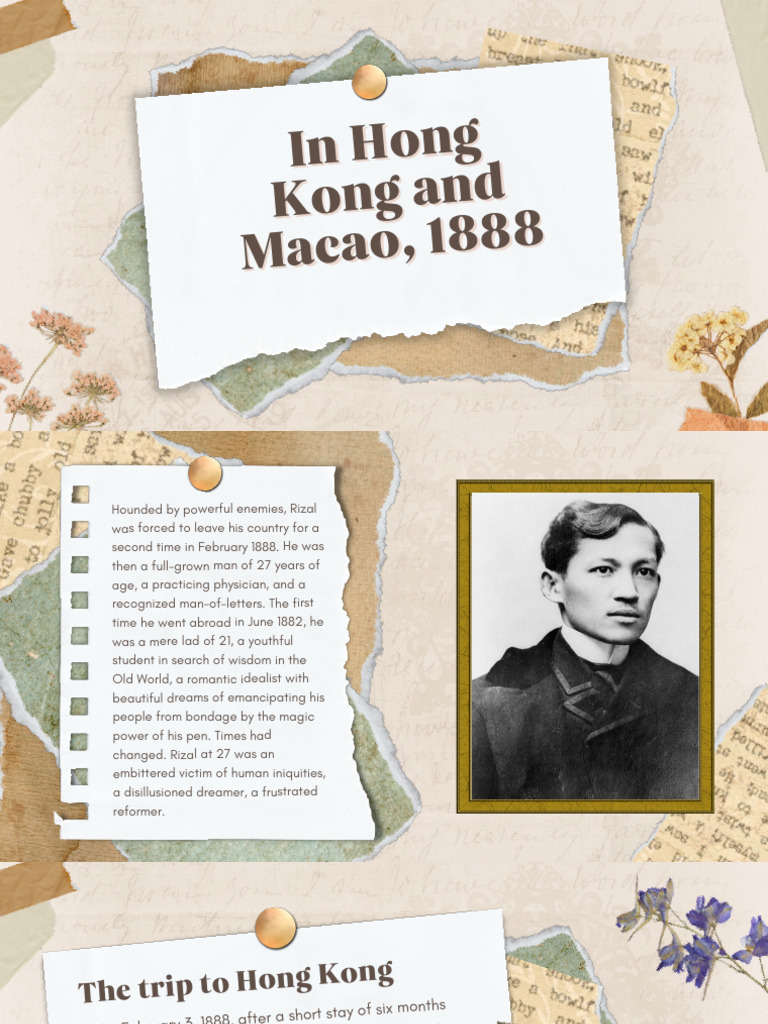 Rizal's Journey to Hong Kong and Macao | PDF | Macau
