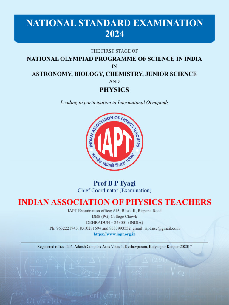 NSEB 2024 Exam Details and Syllabus | PDF