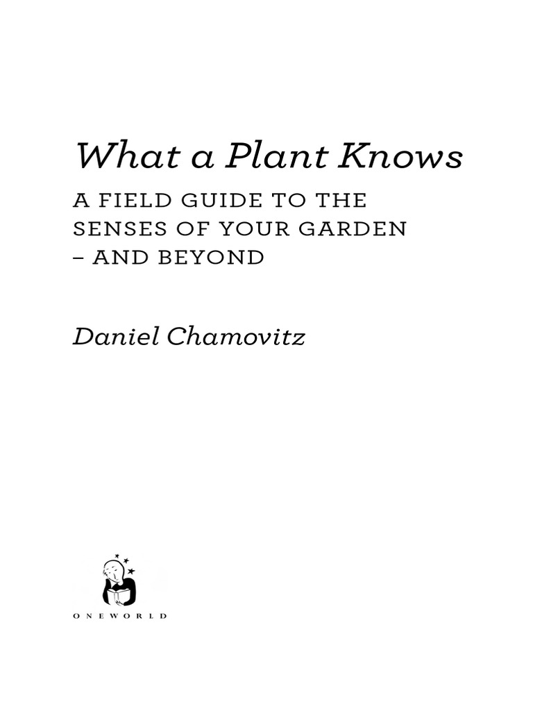 WHAT APLANT KNOWS AFIELD GUIDE TO THE SENSES intelligence overview