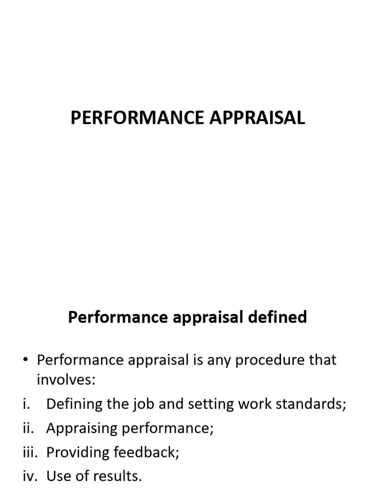 Understanding Performance Appraisal Methods | PDF | Performance ...