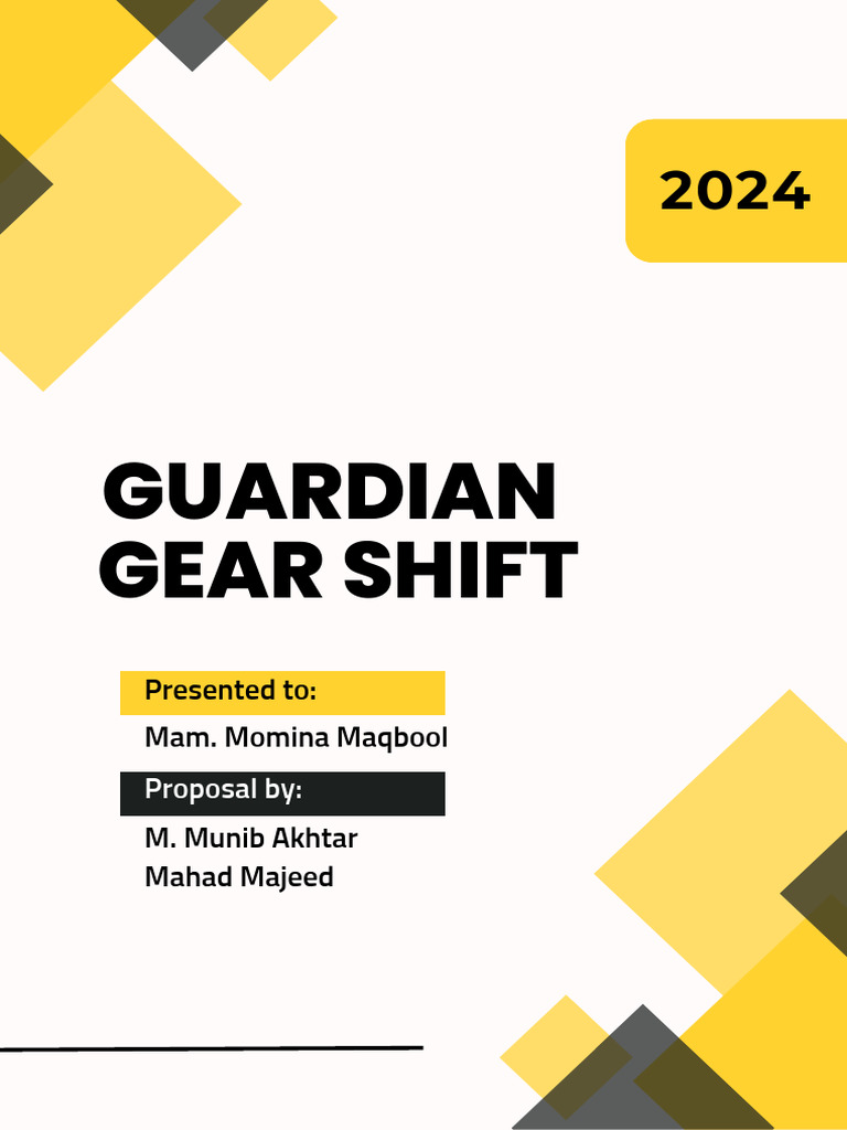 White and Yellow Modern Simple Project Proposal | PDF | Manual ...