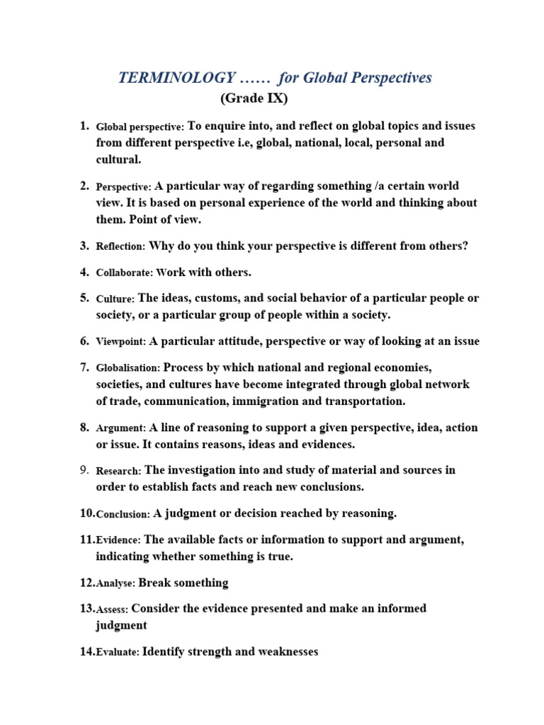 Terminology | PDF | Evidence | Reason