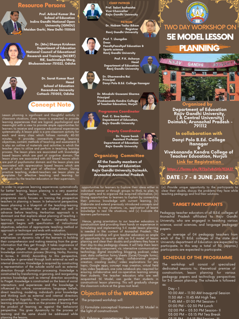 5E Model Lesson Planning Workshop | PDF | Constructivism (Philosophy Of ...