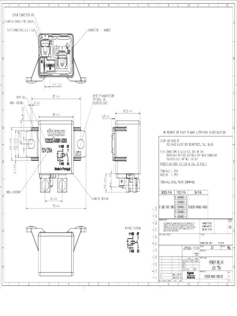 Tyco SS PWR Relay | PDF