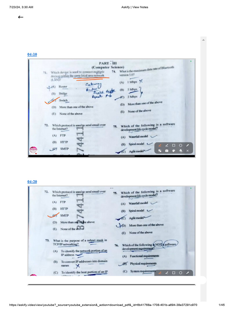 YouTube Video Notes Summary | PDF | Character Encoding | Digital Typography