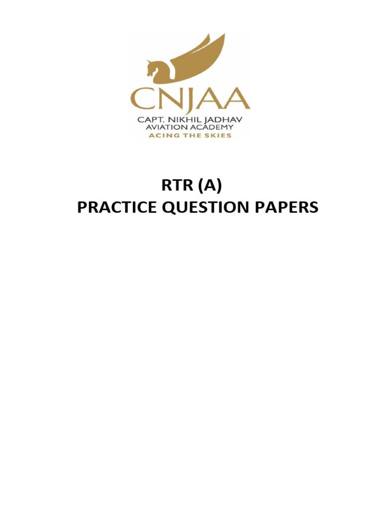 Cnjaa RTR Imp Question Papers | PDF | Air Traffic Control | Instrument ...