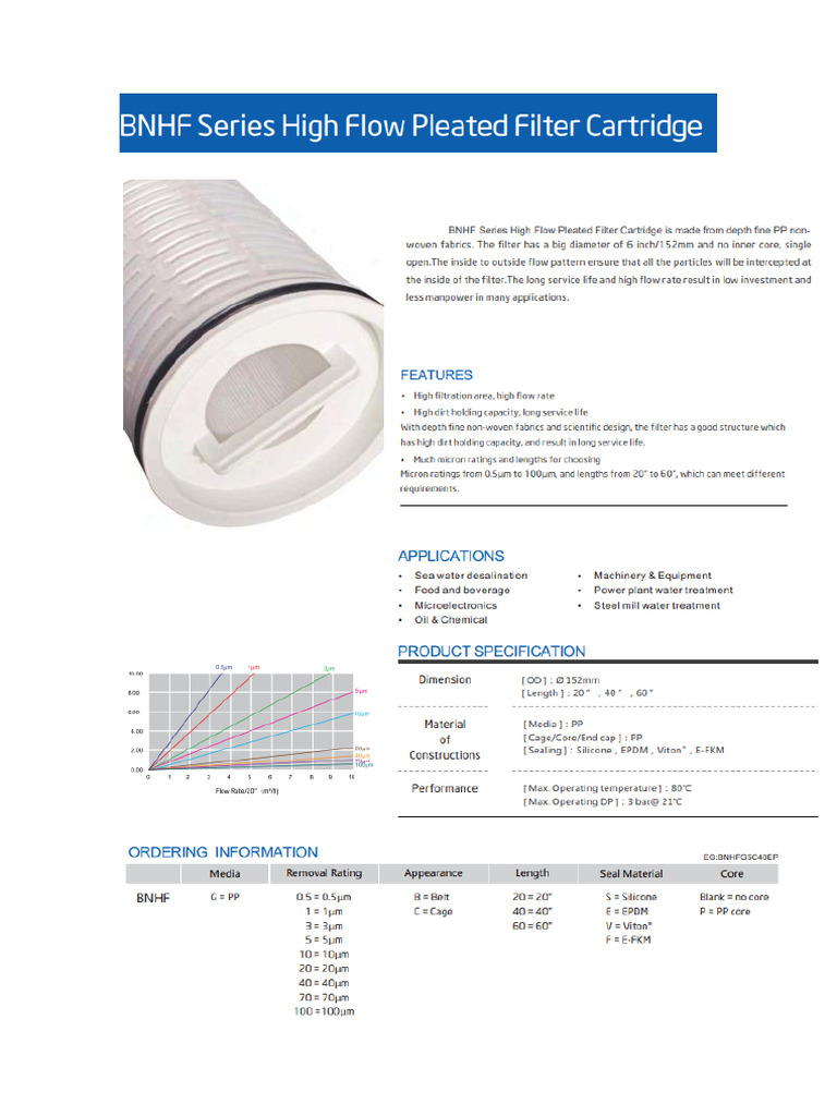 Datasheet Series High Flow | PDF