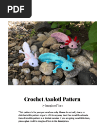 Crochet Axolotl Pattern