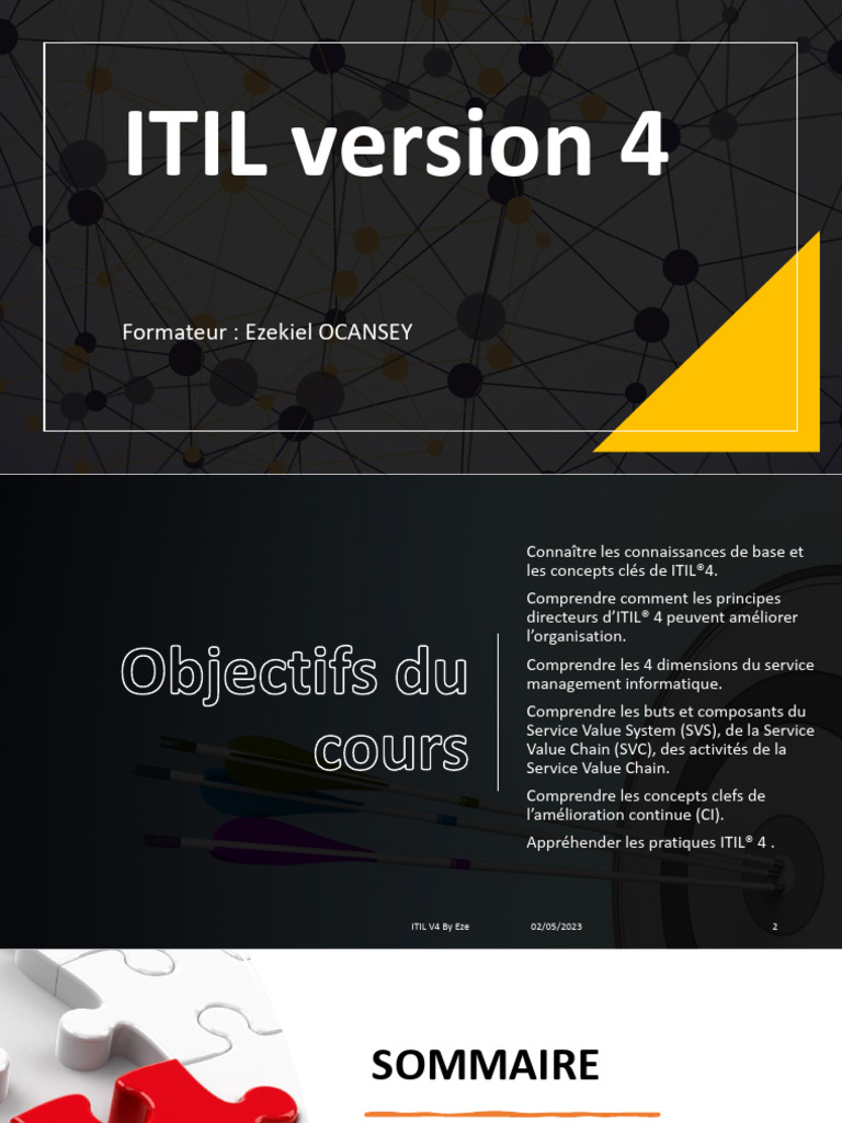 Introduction à ITIL V4 et SVS | PDF | Itil | Informatique