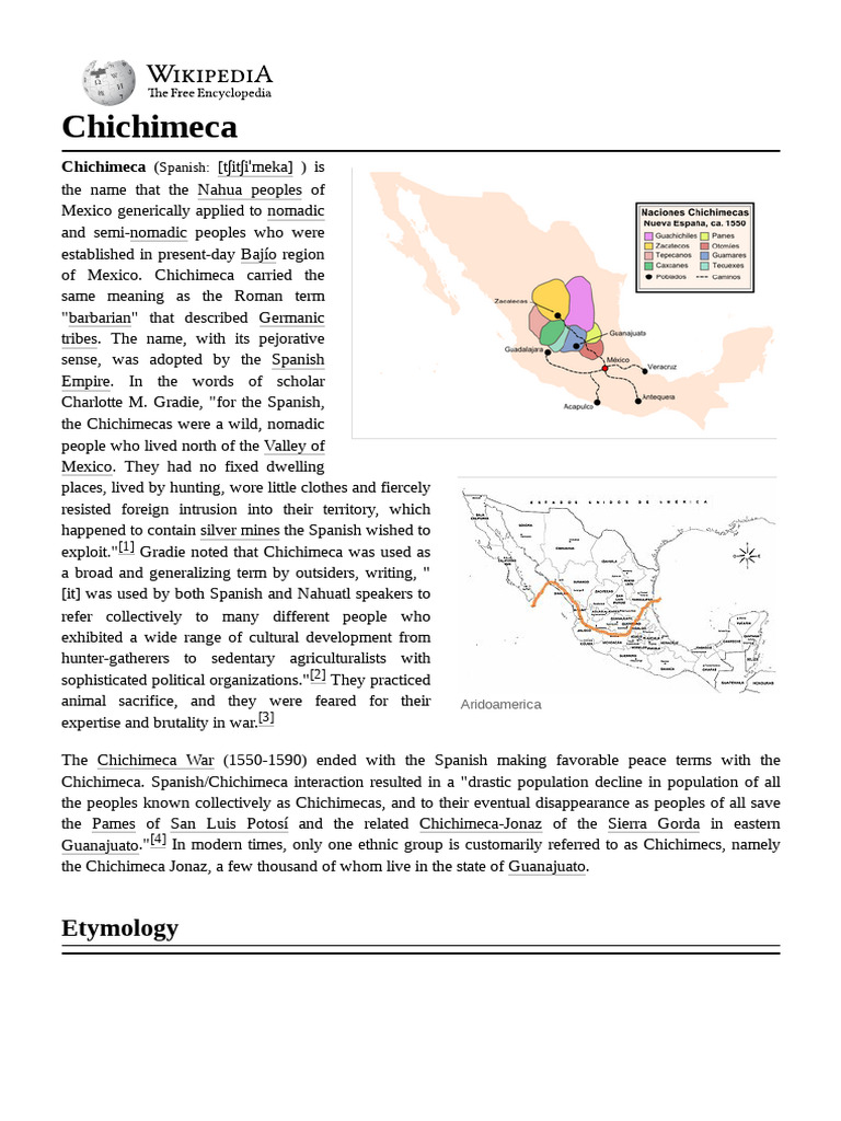 Chichimeca: Nomadic Peoples of Mexico | PDF