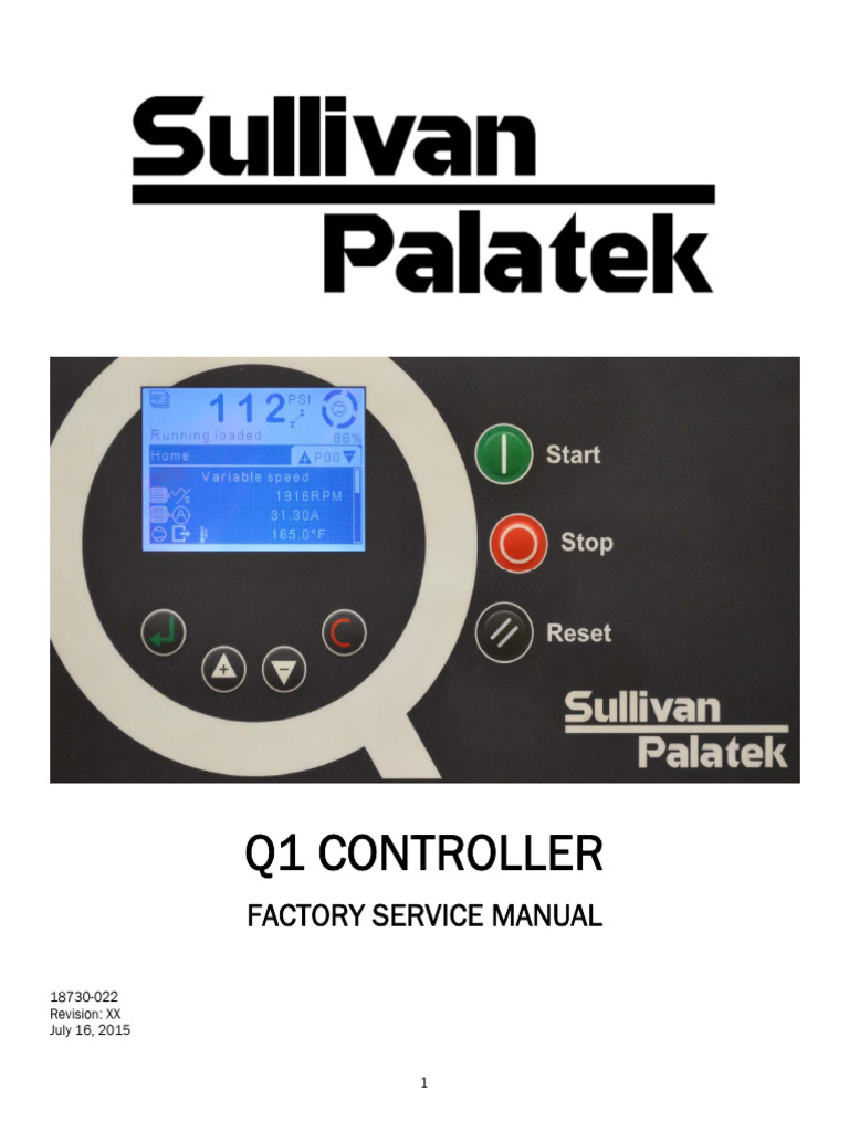 Palatek New Controller Q1 Manual Factory Service Manual July 2015 | PDF | Relay | Analogue ...