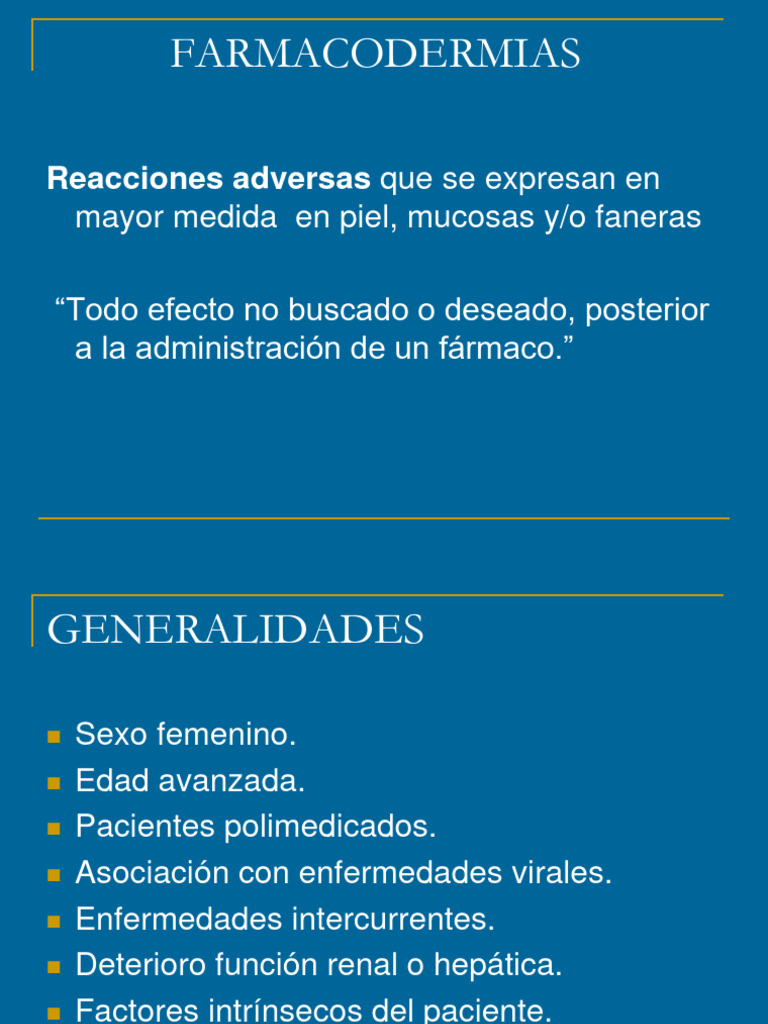 FARMACODERMIA | PDF | Droga anti-inflamatoria libre de esteroides ...