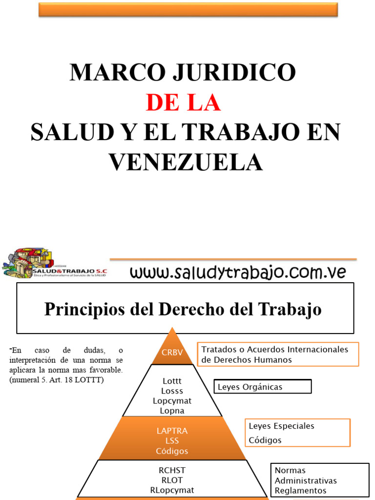 Marco Juridico de La Salud y El Trabajo en Venezuela | PDF | Seguridad