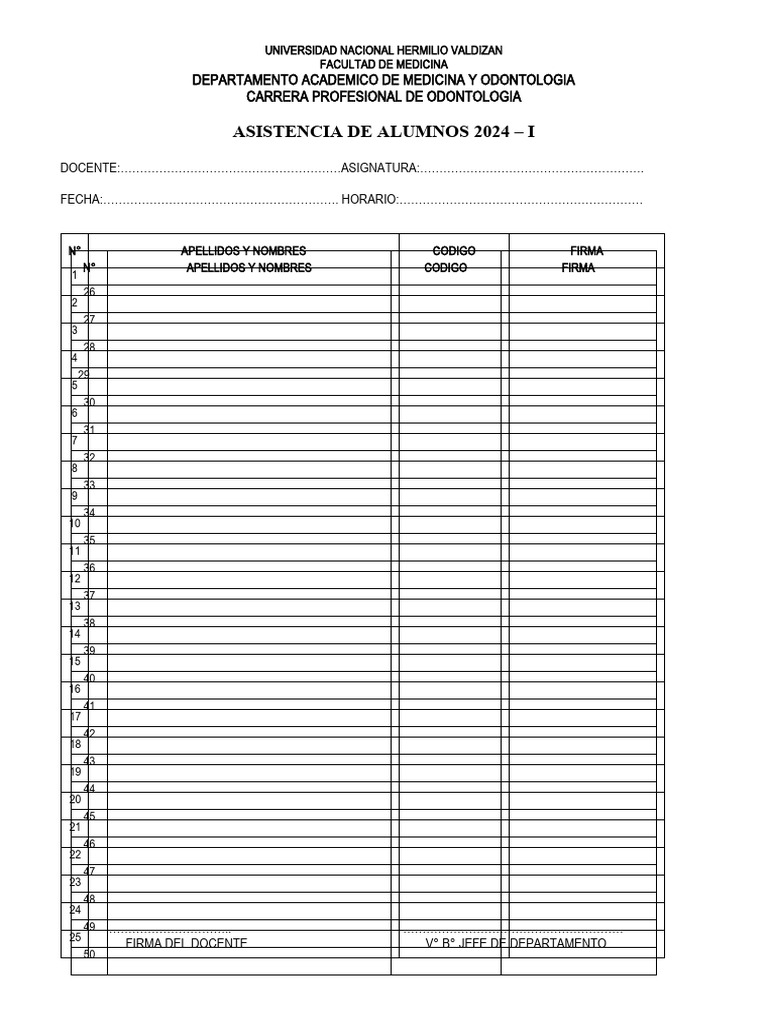 Asistencia de Alumnos - 50 | PDF | Tecnología