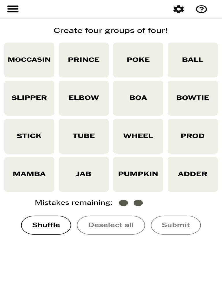 Group Words in Daily Puzzles | PDF