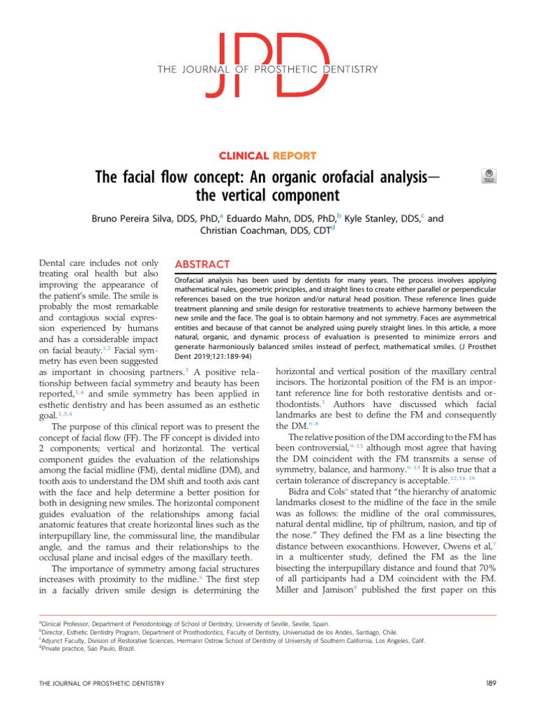 Understanding the Facial Flow Concept | PDF | Dentistry | Dental Degree