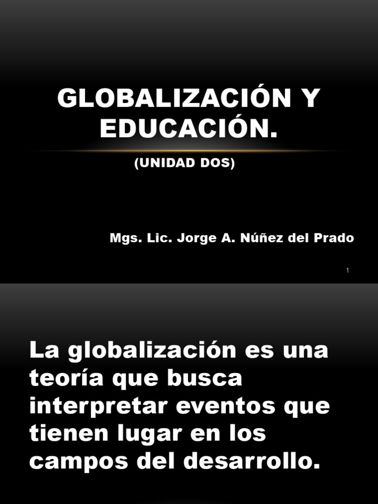 Impacto de la Globalización en Educación | PDF | Globalización | Sociedad