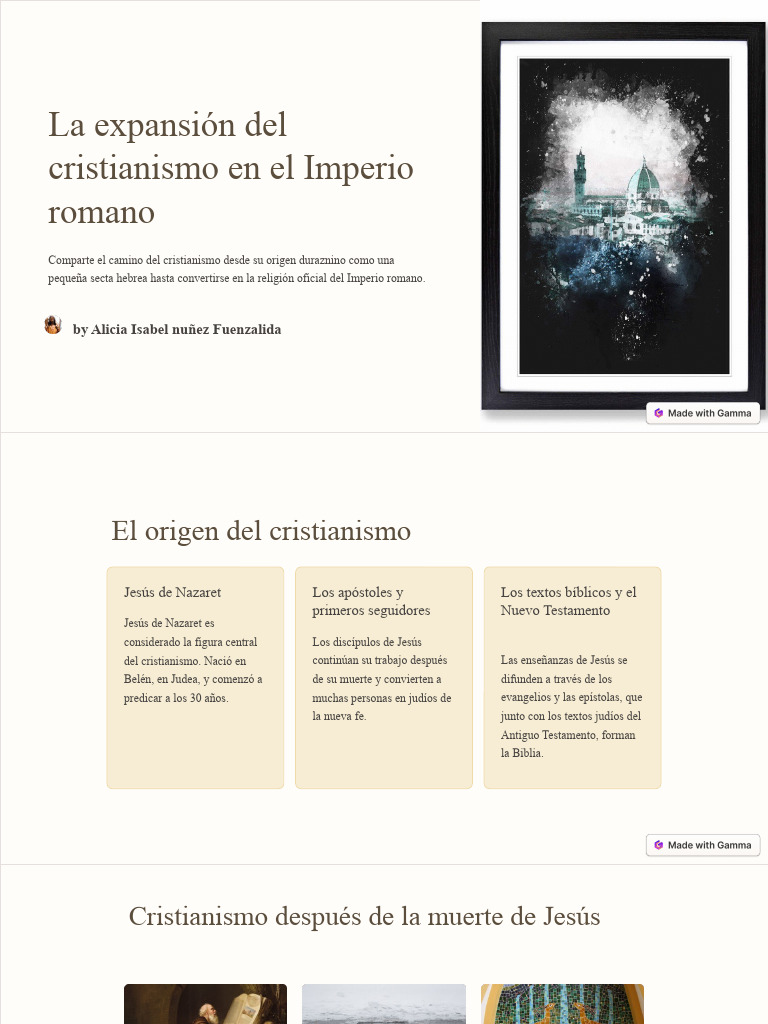 La Expansion Del Cristianismo en El Imperio Romano | PDF | Constantino ...