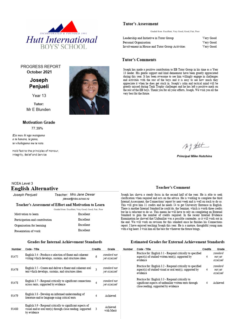 Joseph's Year 13 Progress Report | PDF | Geography | Statistics