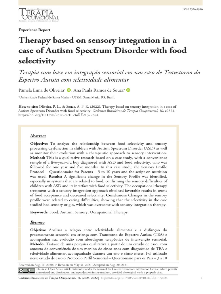 Gallery Detail: Therapy Based On Sensory Integration In A Pdf