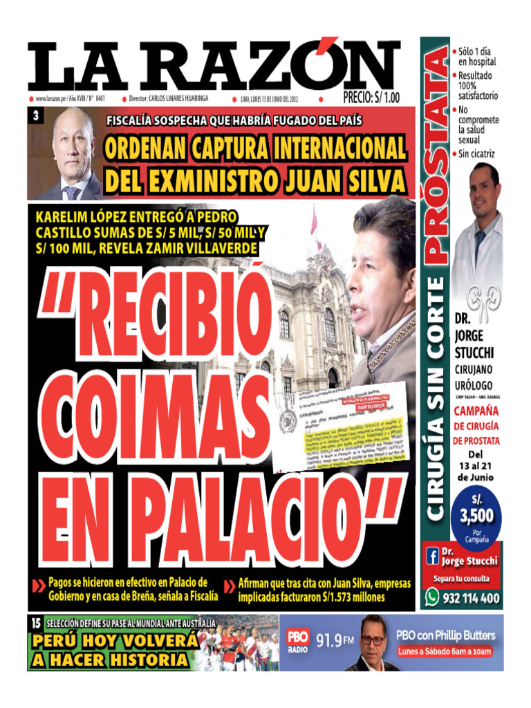 La Razon 13-06-22 | PDF | Perú