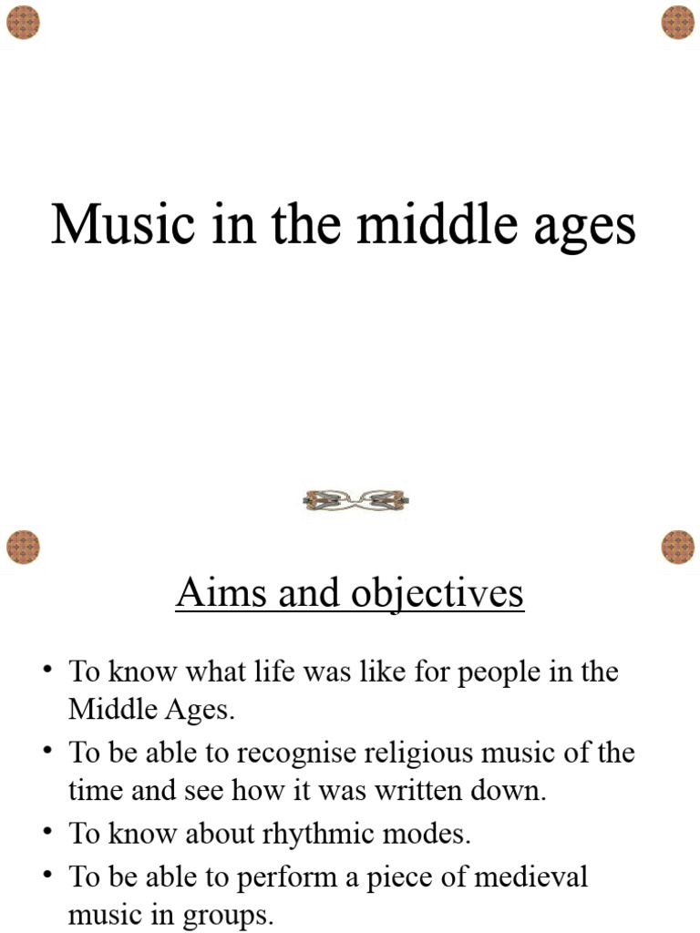 Music in The Middle Ages | PDF | Serfdom | Musicology