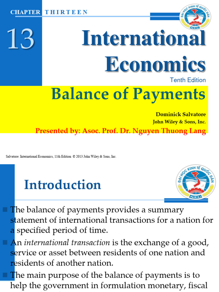 13 Lang IEs 2 Salvatore PDF | PDF | Balance Of Payments | Capital Account