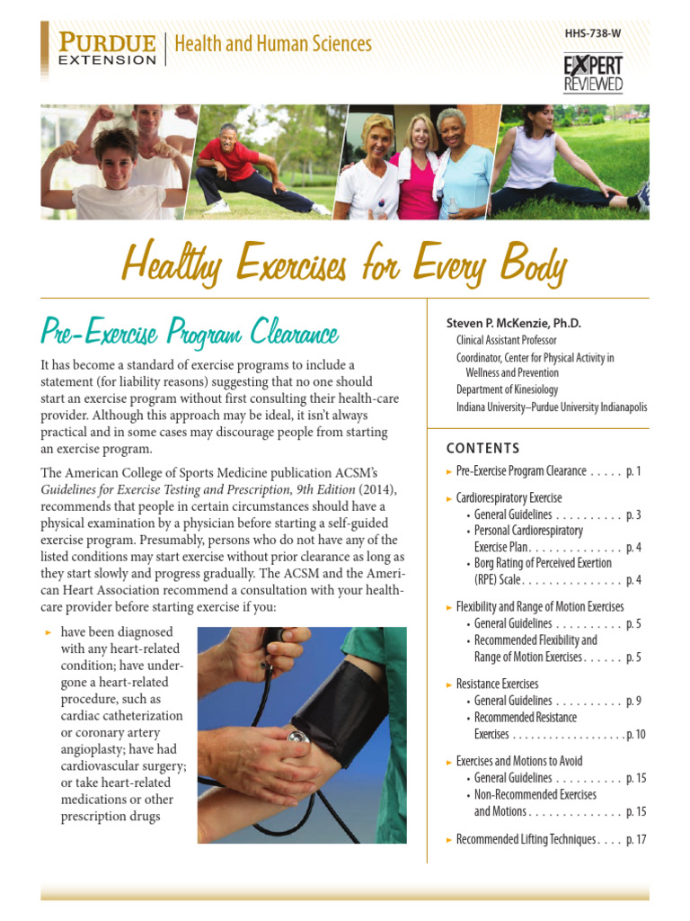 Essential Pre-Exercise Guidelines | PDF | Strength Training ...