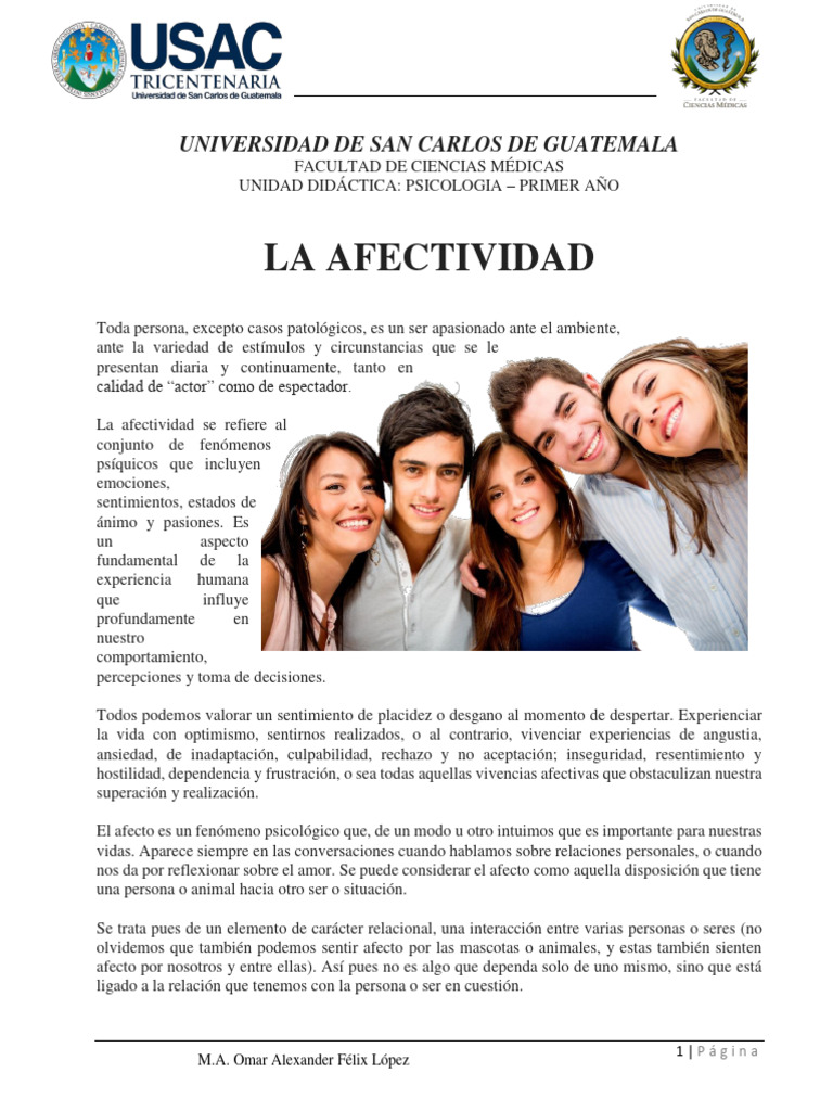 Comprendiendo la Afectividad Humana | PDF | Las emociones | Cerebro