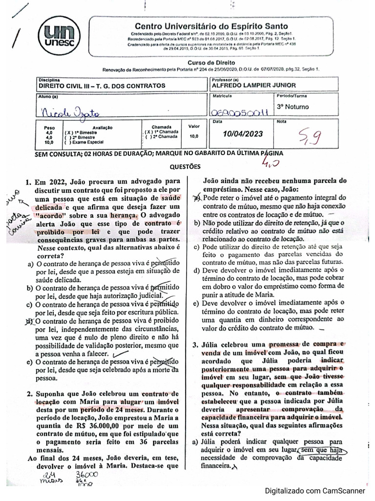 Prova 3 Original | PDF