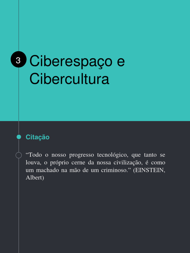 Ciberespaço e Cibercultura: Definições e Impactos | PDF | Ciberespaço ...