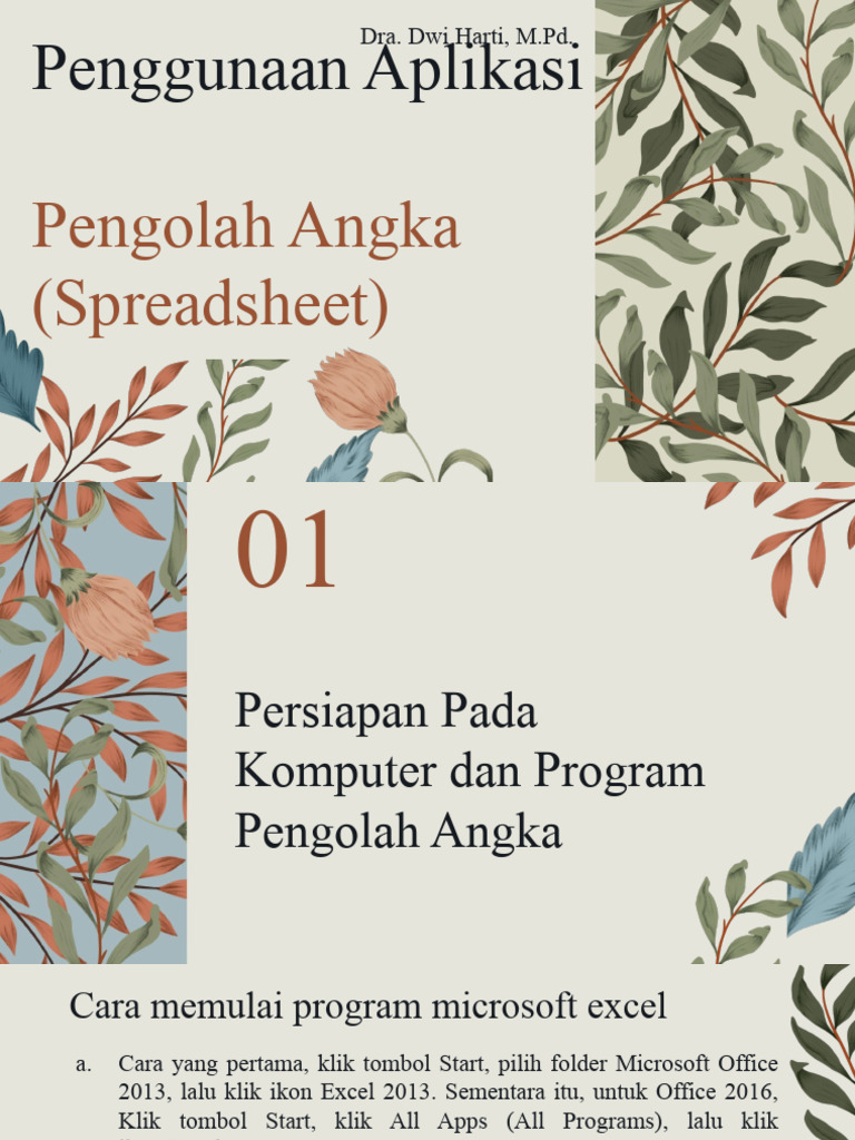 Panduan Lengkap Menggunakan Excel | PDF | Metode & Bahan Ajar