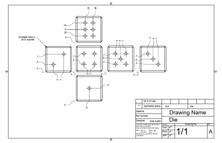 V1 Drawing Specifications and Details | PDF