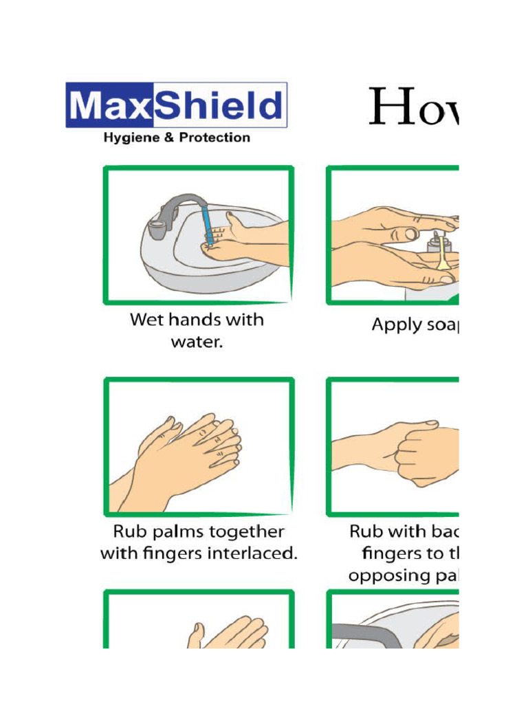 How To Wash Hands | PDF