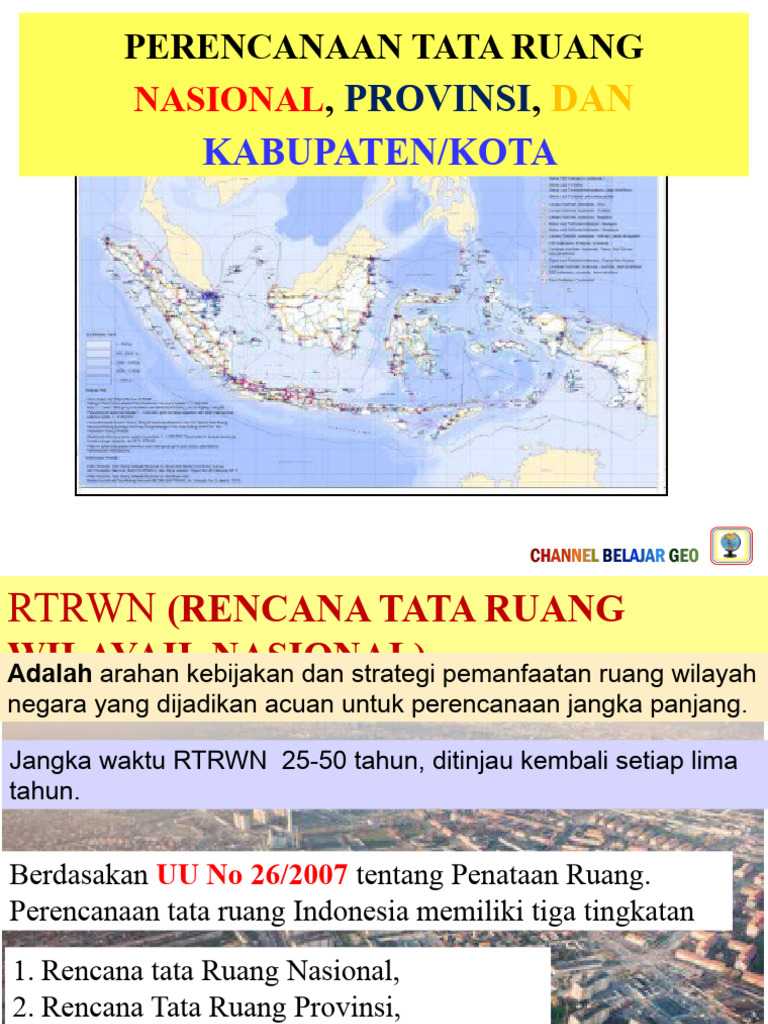 Rencana Tata Ruang Nasional Indonesia | PDF