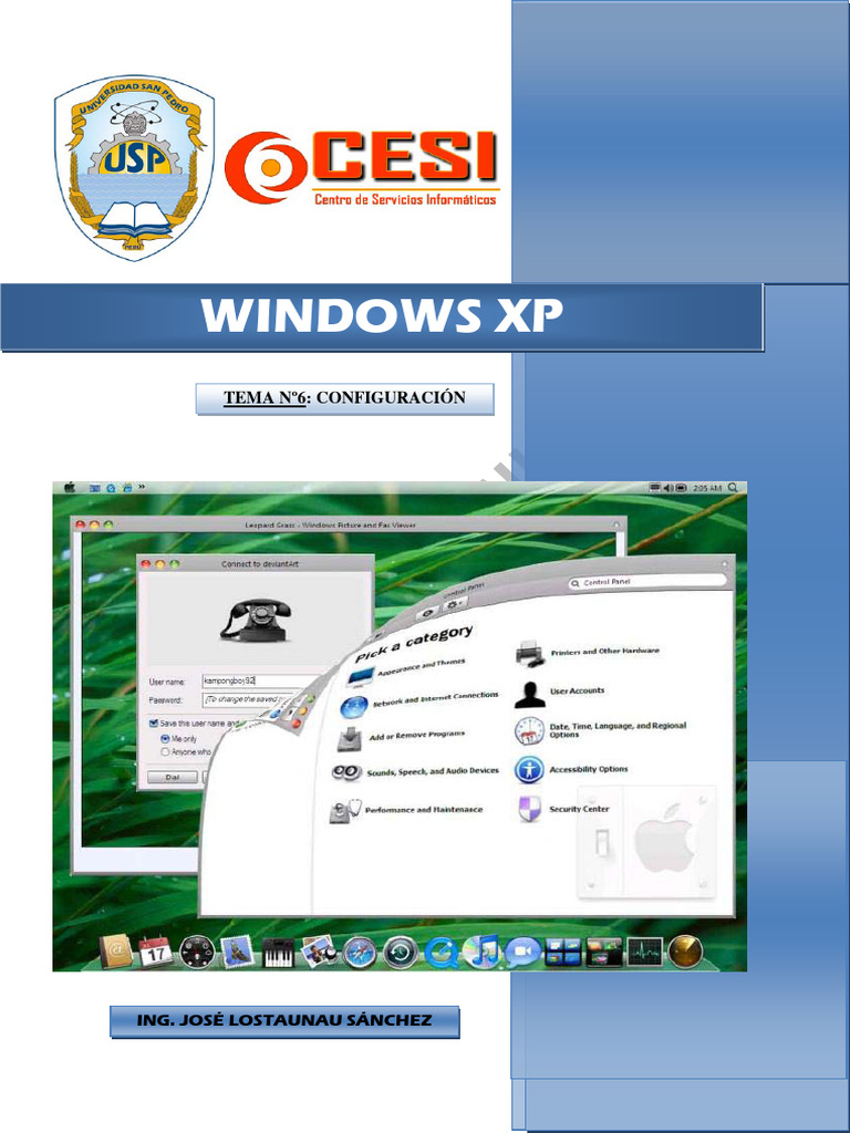Configuración de Windows XP: Menú y Barra | PDF | Botón (Computación ...