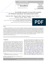 Super Critical Carbon Dioxide Extraction of Carrot Fruit Essential Oil Chemical Composition and Antimicrobial Activity