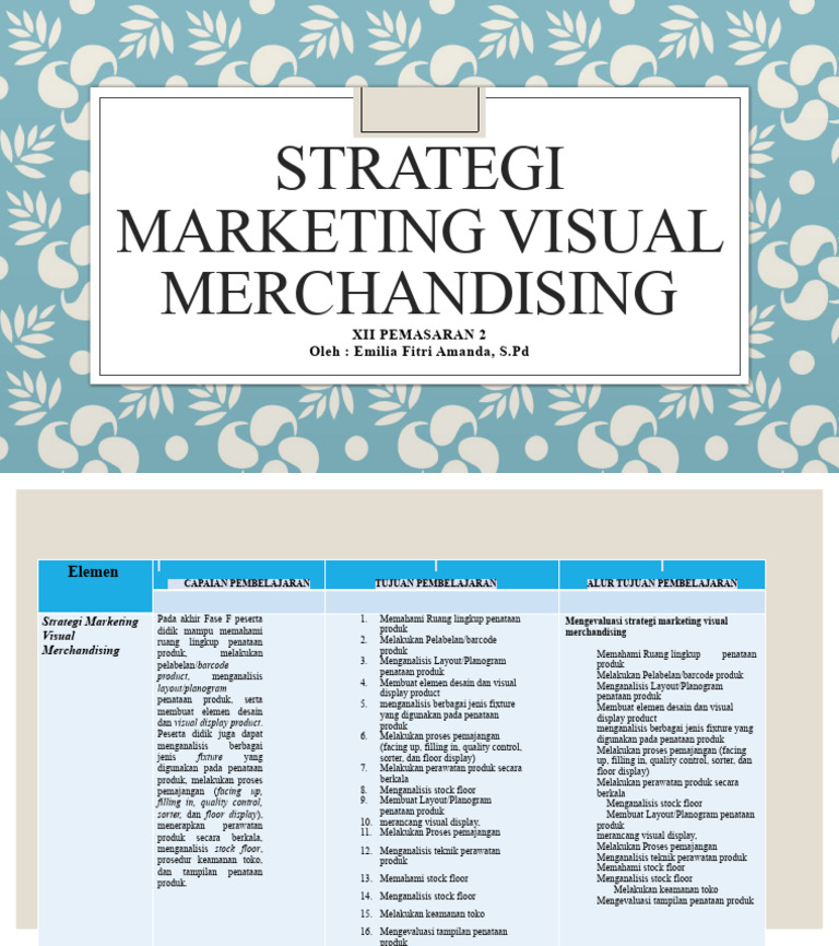 Strategi Marketing Visual Merchandising | PDF | Komputer