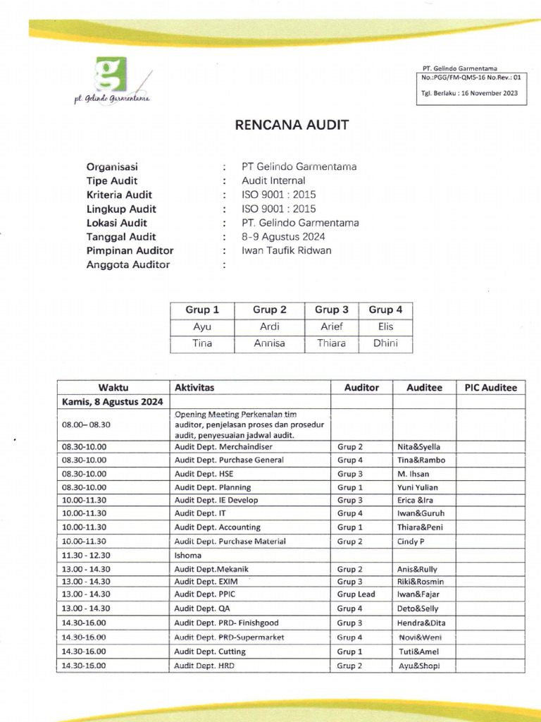 Internal Audit Iso 9001 2015 Pdf