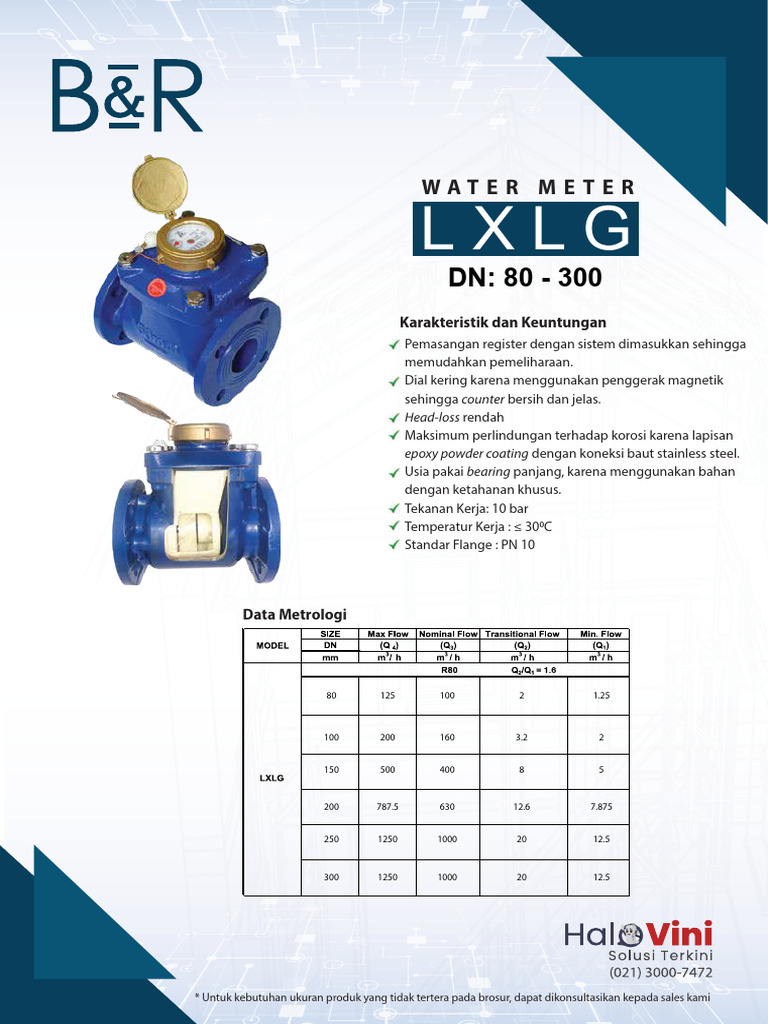 Spesifikasi Water Meter DN 80-300 | PDF