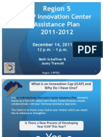 iCAP Innovation Center Assistance Plan 2011-2012: Region 5