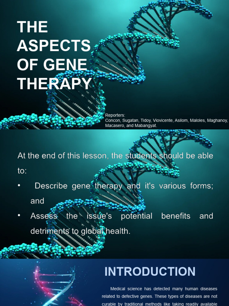Group 5 Gene Therapy Pdf Stem Cell Gene Therapy